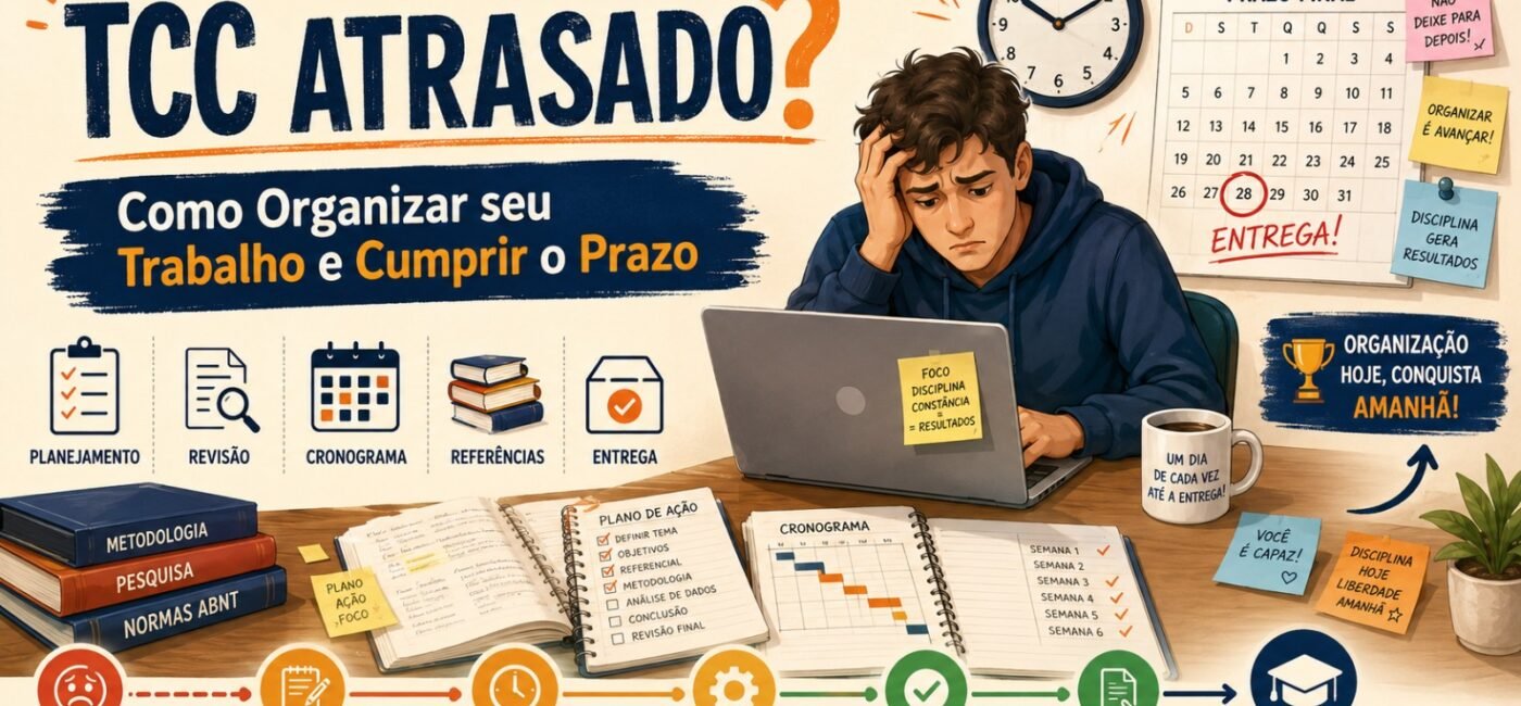 TCC Atrasado? Como Organizar seu Trabalho e Cumprir o Prazo